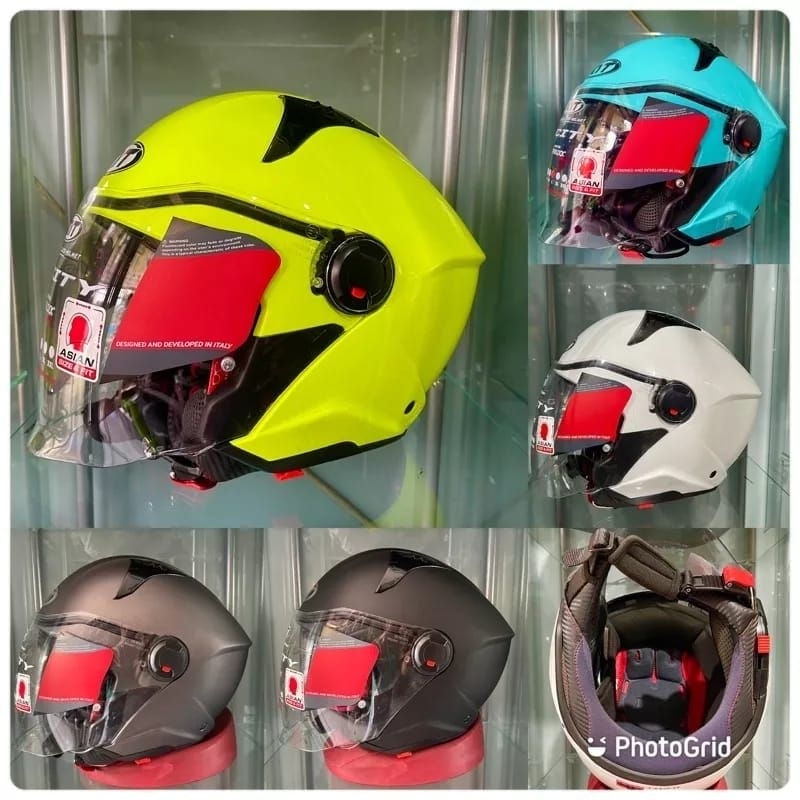 HELM KYT D'CITY WHITE  PULL WARNA ORIGINAL