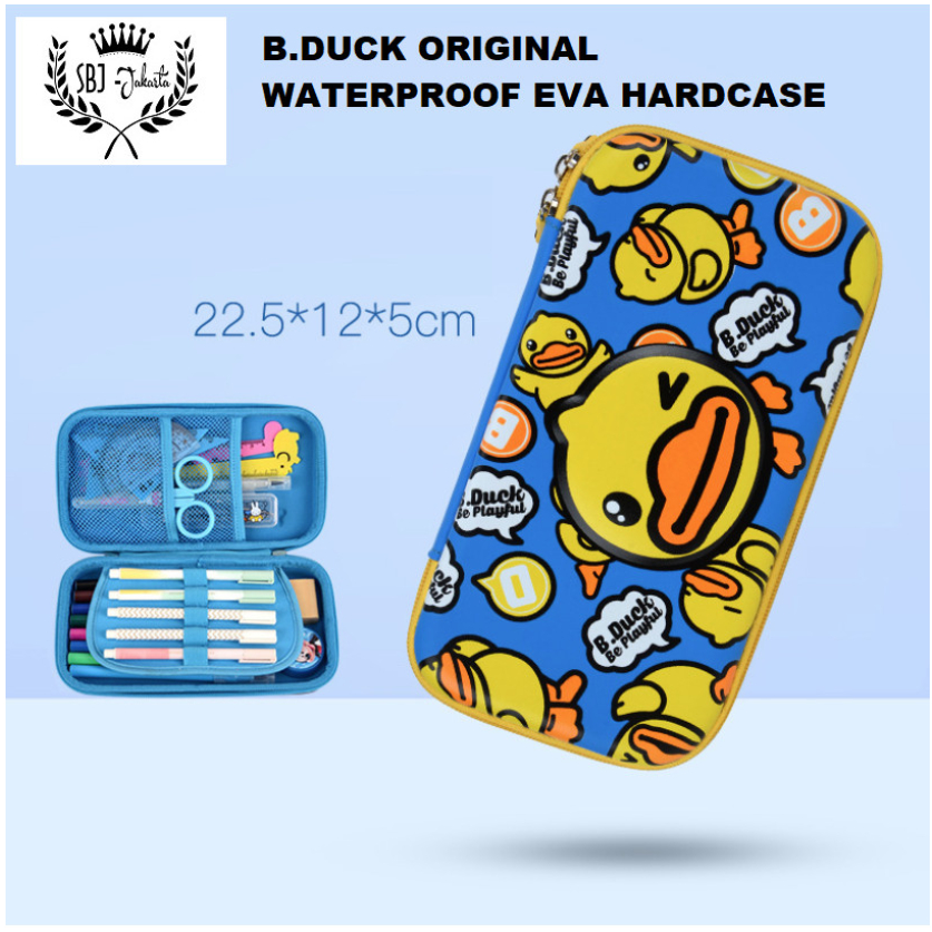 Tempat pensil smiggle lookalike 3D EVA Hardcase BDUCK ORIGINAL Waterproof