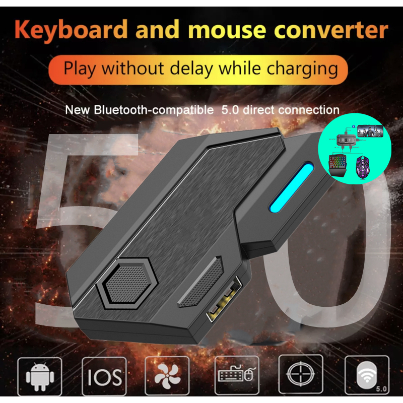 Upupin Konverter Bluetooth Penundaan nol  One Hand Keyboard  Converter MIPRO  mechanical  keyboard  