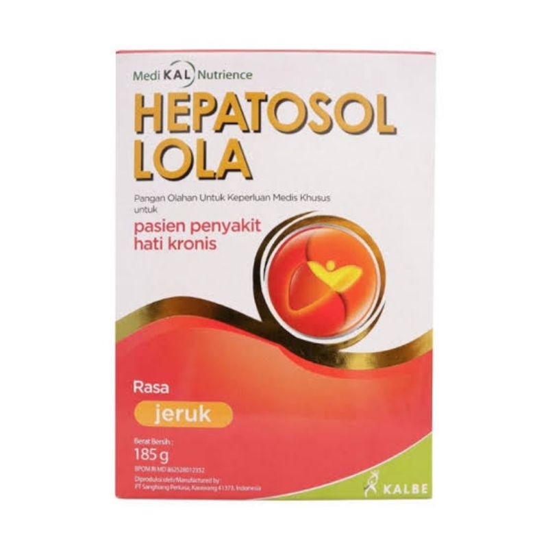 

hepatosol lola 185g 185gr 185gram 185 g gr gram rasa jeruk / box