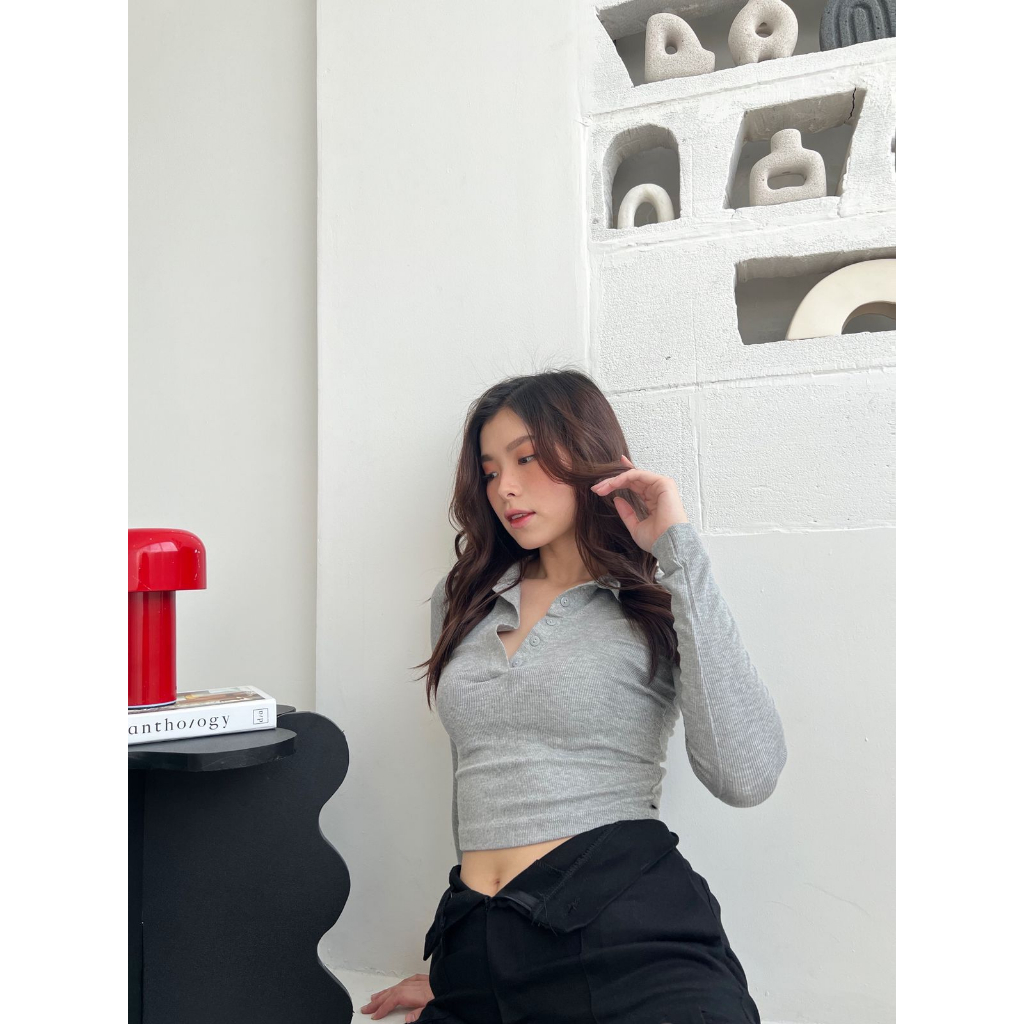 Knit Top Long Sleeves / Baju Knit Lengan Panjang / Tara 039 NKD