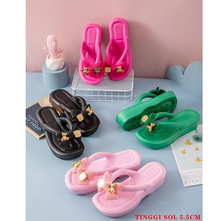 Sandal Jepit Wanita Jelly JOVANKA - Sandal Viral Import