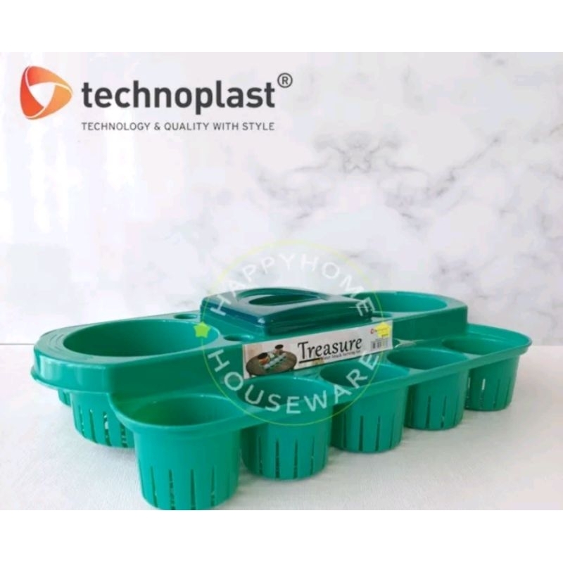 TECHNOPLAST Treasure Water Snack Serving Set |Tempat Rak Aqua Toples