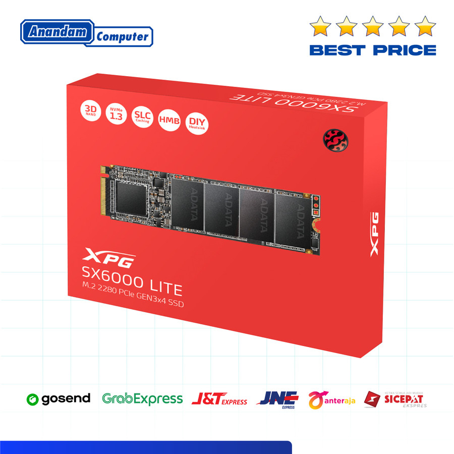 Adata XPG SX6000 Lite 1TB M.2 NVME SSD