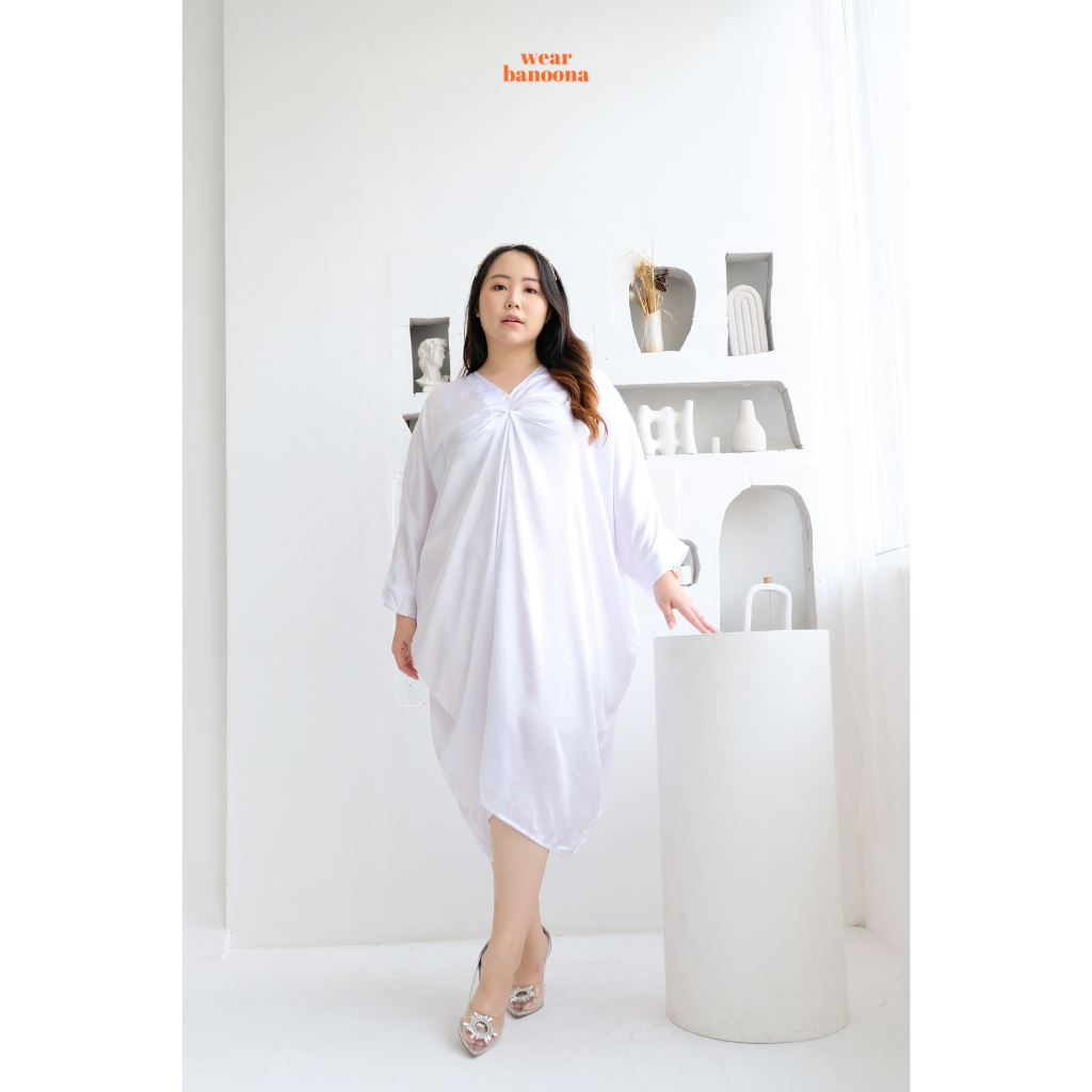 wear.banoona - Aisha Silk Kaftan | Kaftan Big Size Premium Lebaran Wanita Jumbo