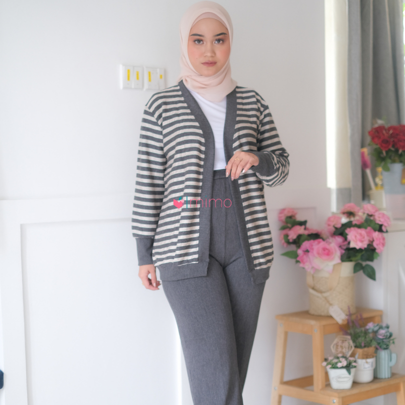 Stripe Knit Cardigan