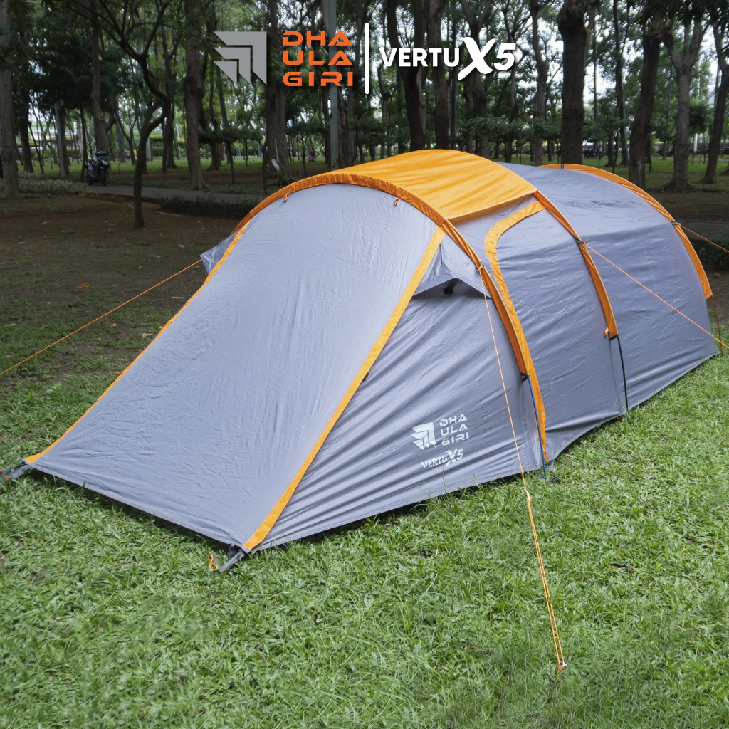 Tenda vertu X 5 dhaulagiri / tenda camping 6 orang / tenda double layer / tenda dhaulagiri /tenda dome 6 orang dobel layer