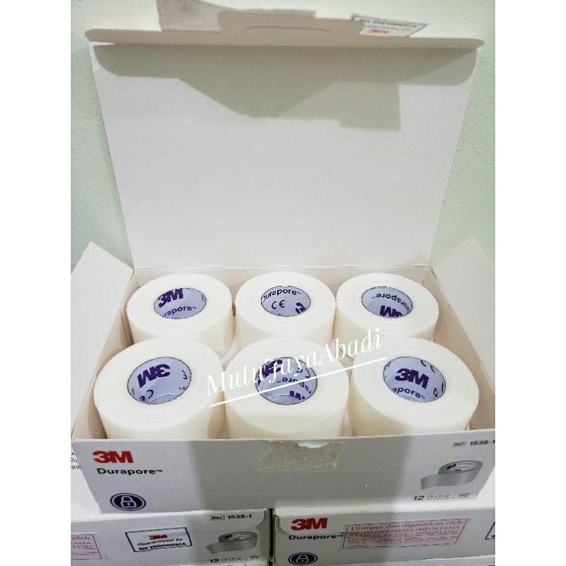 Durapore 3M Medical Tape 1538-1 Ukuran 1 in x 10 Yd / 1 Roll