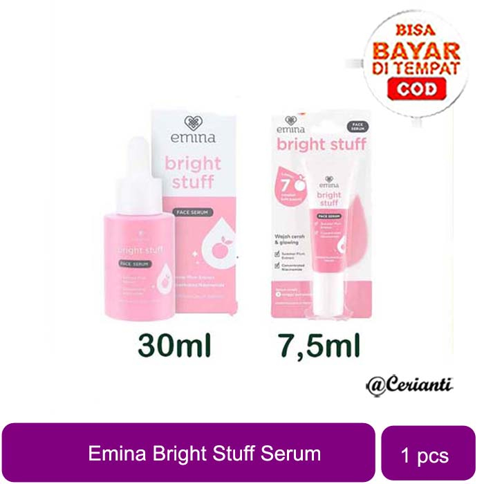 [BRIGHT STUFF SERUM | 7,5ML | 30ML | BPOM] EMINA Bright Stuff Face Serum 7.5mL | 30ML_Cerianti