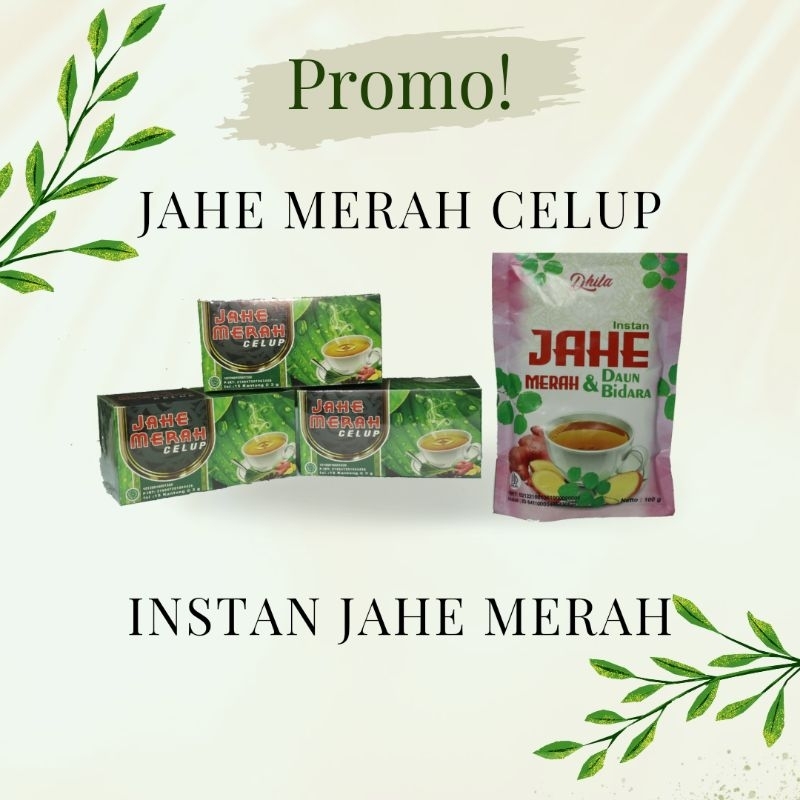 Promo Paket - Jahe Merah Celup & Instan Jahe Merah