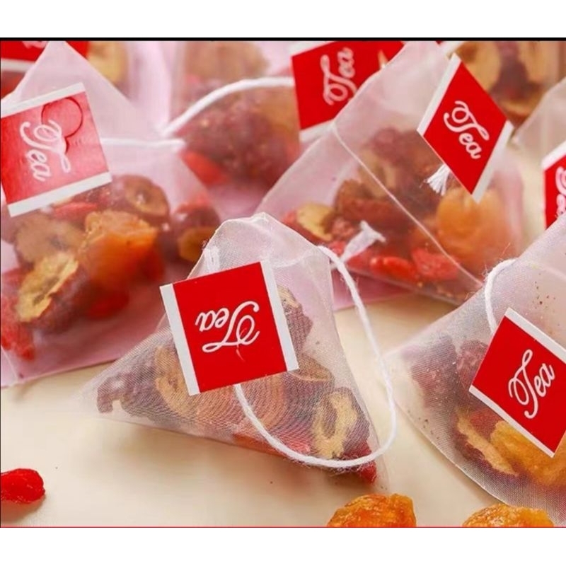 teh kurma merah longan mawar kici/angcou teh isi 10 bks