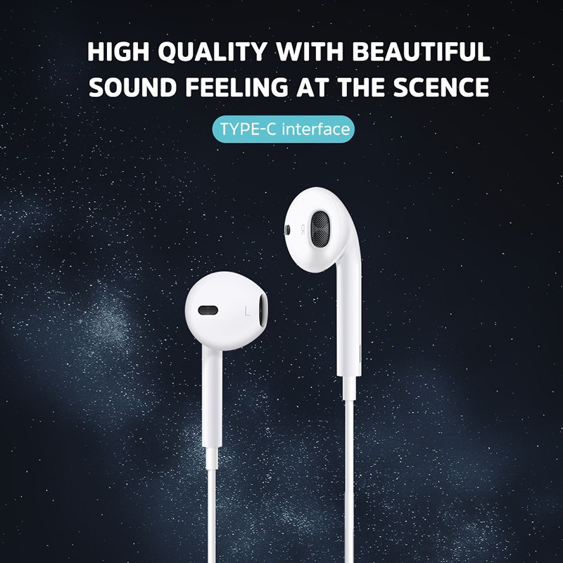 Headset/Handsfree AN-106 Type C for oppo,vivo,xiaomi + Mic stereo