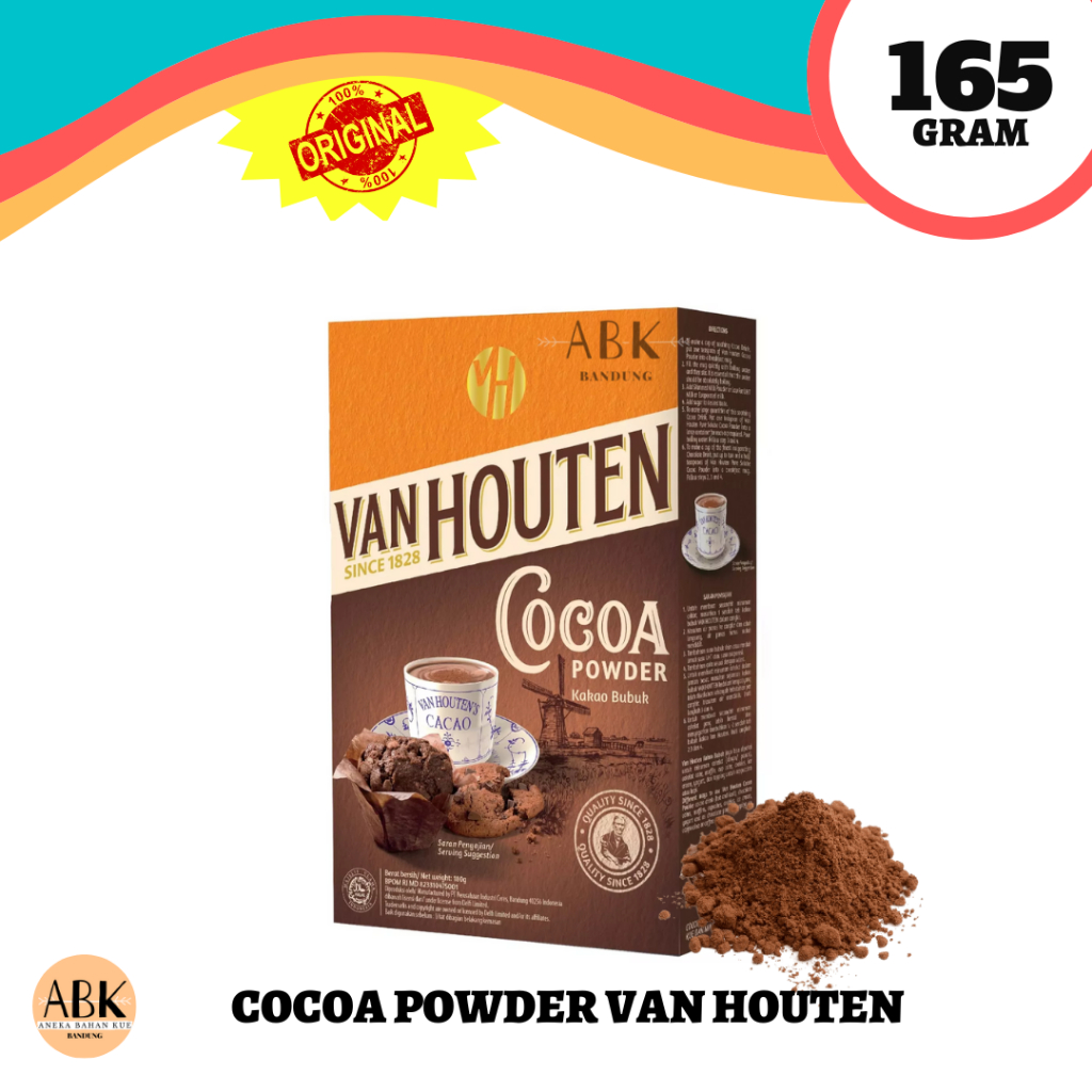 

COKLAT BUBUK VAN HOUTEN COCOA POWDER 165GR / GRAM - COKELAT BUBUK