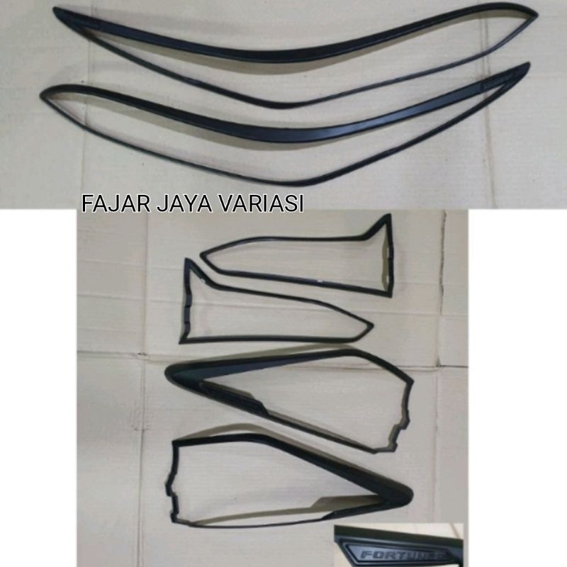 GARNISH LAMPU DEPAN BELAKANG FORTUNER 2021-2023 COVER LAMPU FORTUNER