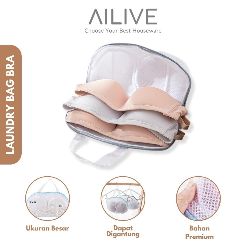 Kantong Laundry Mesin Cuci Jaring Laundry Kantong Cucian Laundry Bag Bra Underwear Bag Net Sarung Bra Pakaian Dalam Washable