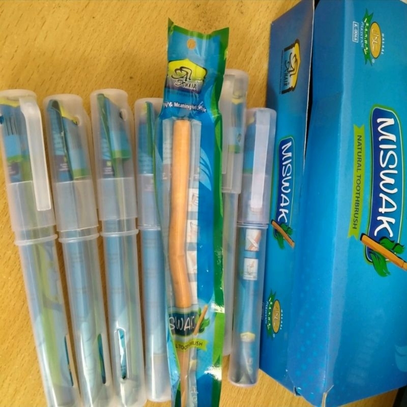 siwak dan holder wadah siwak Siwak nomor satu lengkap wadah siwak/holder merk terbaik miswak alkhoir