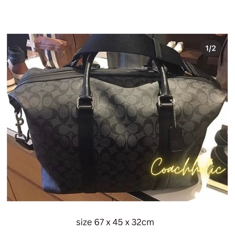 coach travel bag traveling tas besar