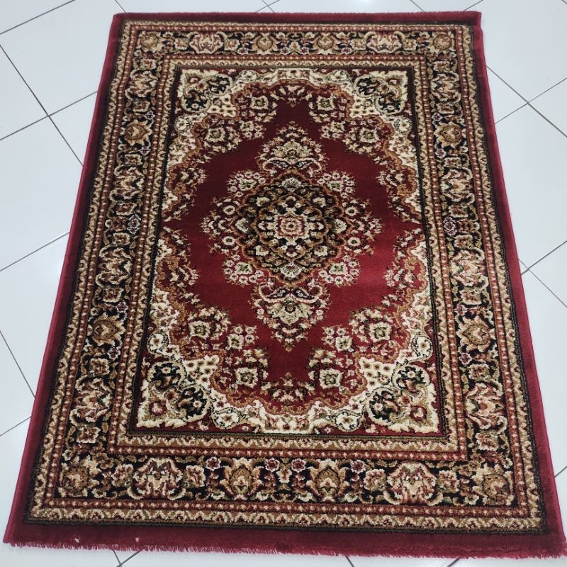 Kapet Shiraz 120x160 Permadani Turki Tebal Klasik 9116 Merah