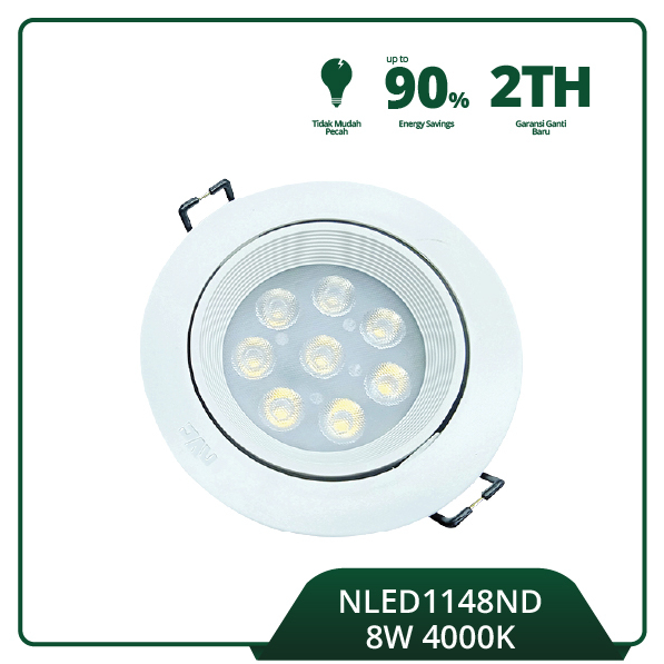 Lampu Sorot NVC NLED1148ND 8W 220-240V