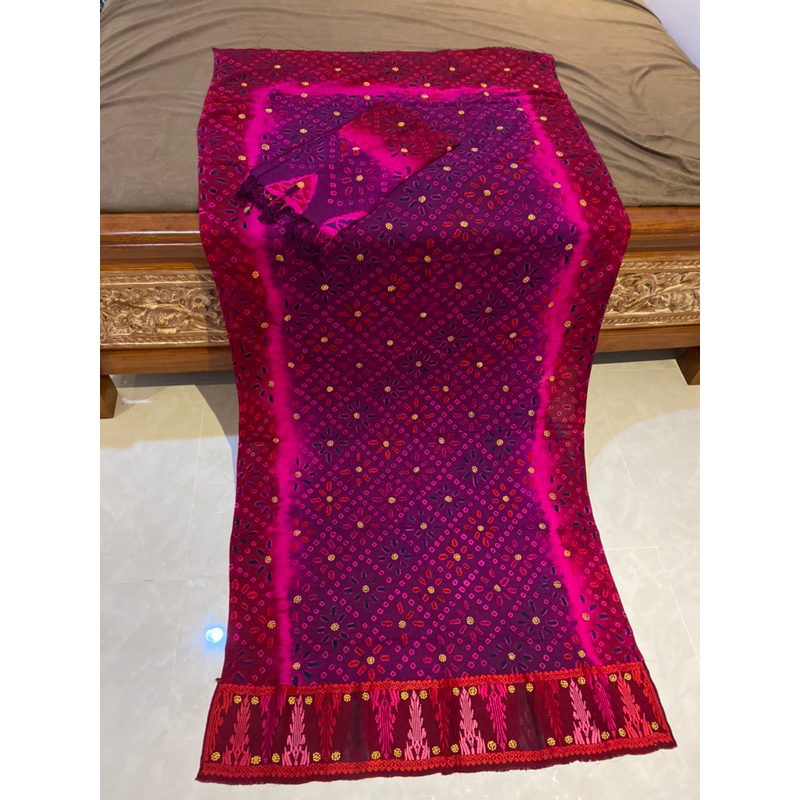 jumputan sutra singaraja mix tumpal songket tretes bijimas