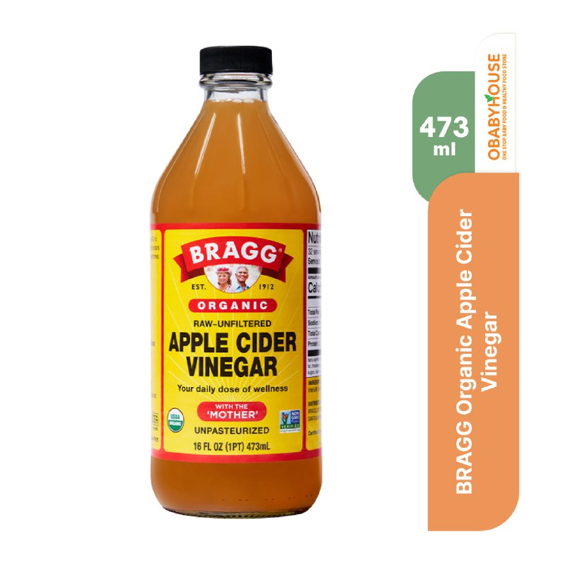 Bragg Organic Apple Cider Vinegar / Cuka Apel ACV 473 ml