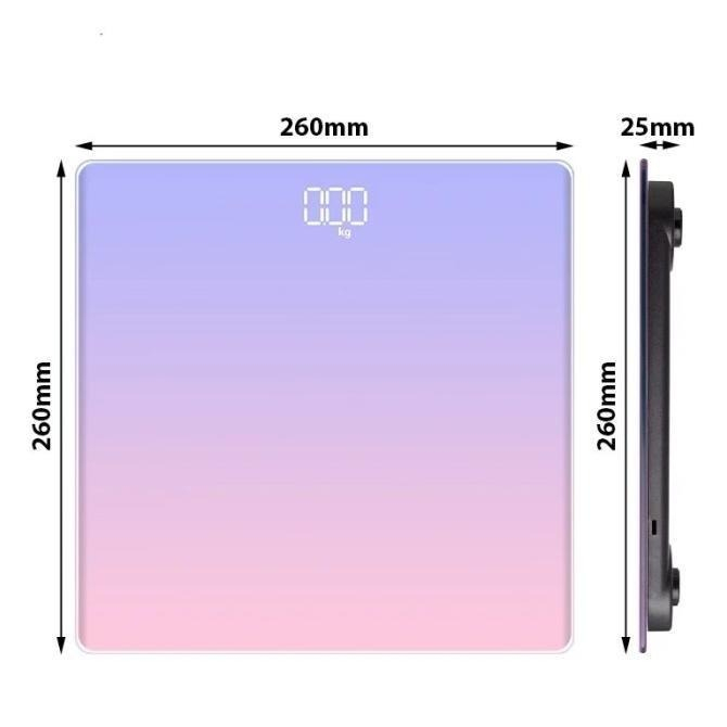Timbangan Badan Motif Pelangi OLL-2626-28 / OLL-2626-29 / OLL-2626-31