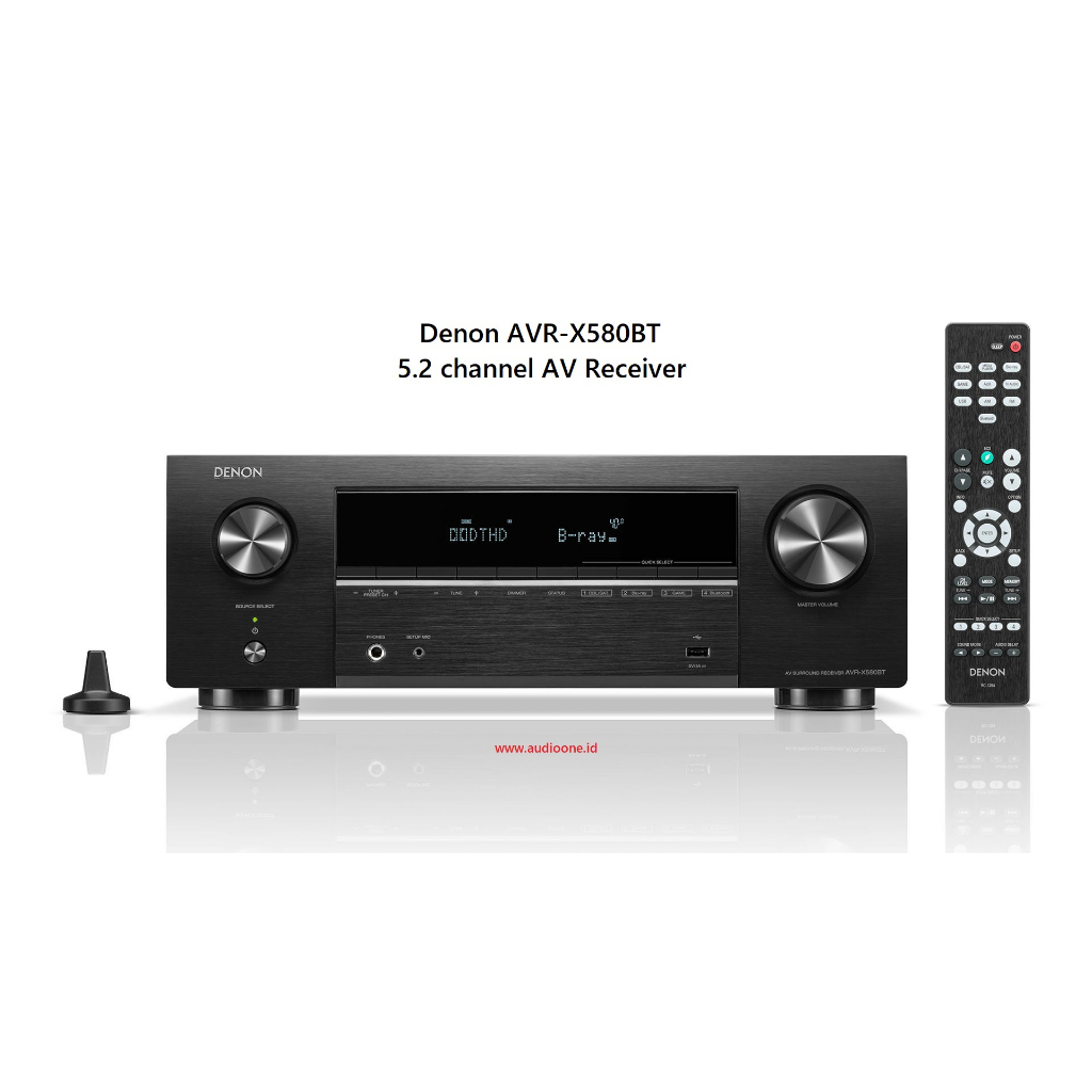 Denon AVRX580bt AVR X580 BT 5.2 channel AV Receiver