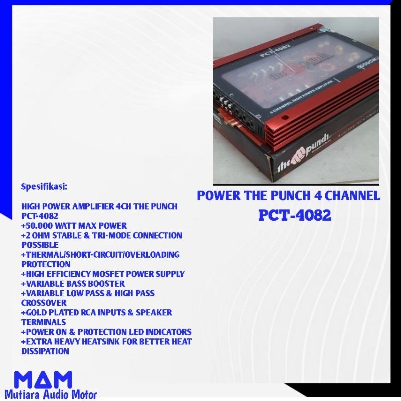 POWER 4 CHANNEL THE PUNCH PCT-4082