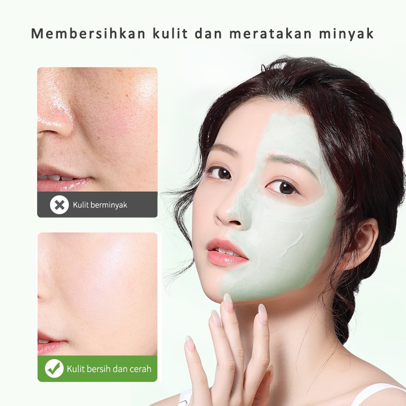 Maigoole Green Tea Clay Mask Masker Wajah Green Tea Pore Clean Clay Mask - 100gr