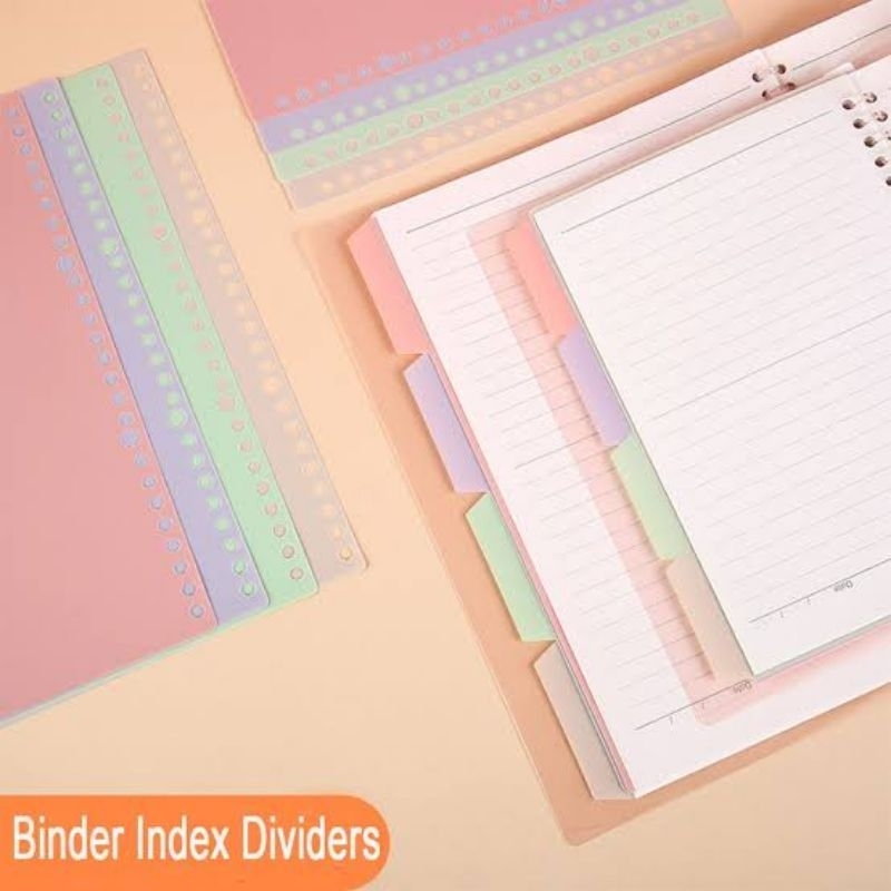 

[ ISI 4 ] INDEX BINDER NOTE A5-4P / PEMBATAS / PENANDA / A5 / PASTEL