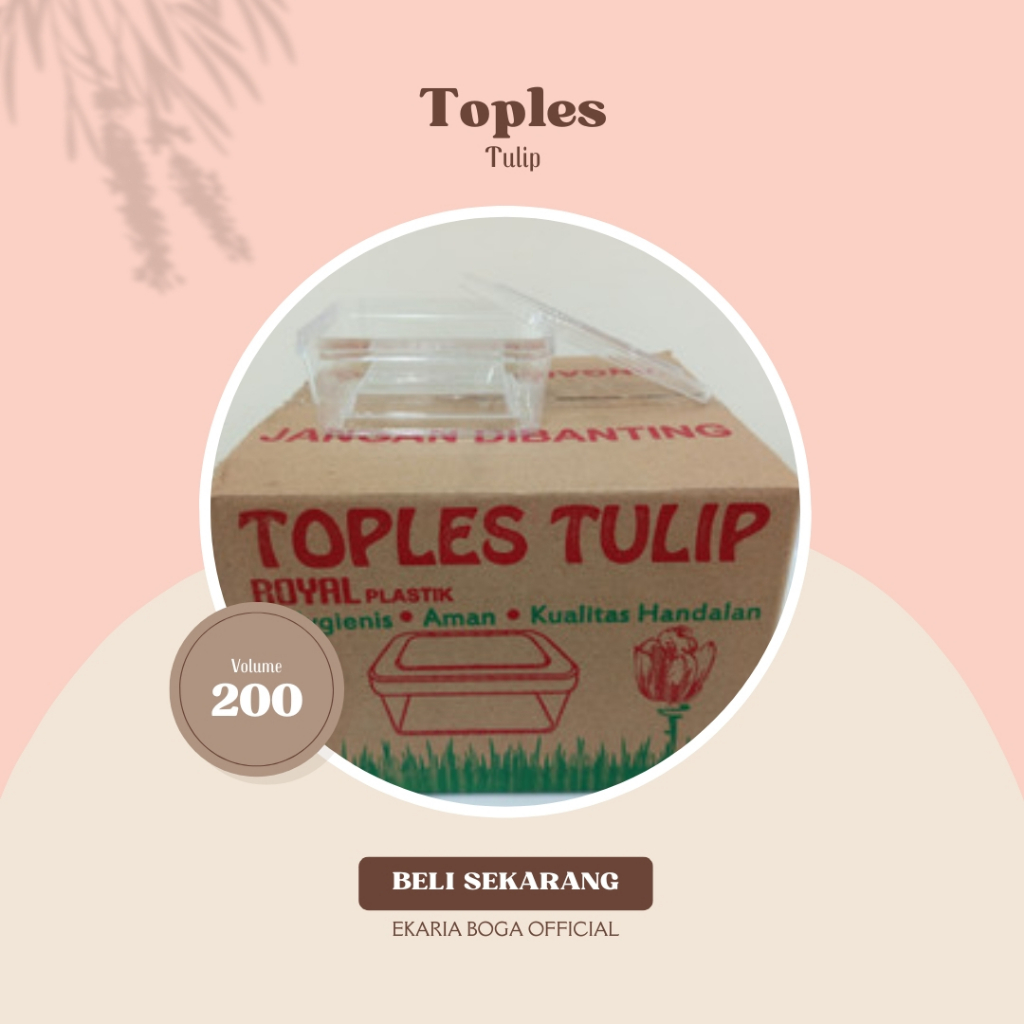 TOPLES | TOPLES KUE KERING | BULAT | ROYAL PLASTIK | TOPLES TULIP 200G