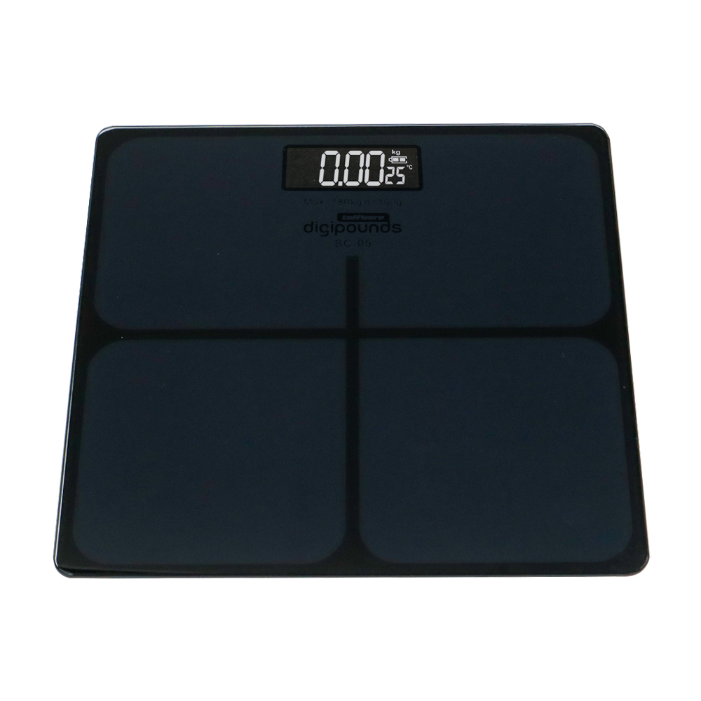 TIMBANGAN BERAT BADAN KACA DIGITAL SC-05 / SCALE ELECTRONIK BODY FITNESS SC-05 MAX180Kg FREE BATTERY  - TaffOmicron