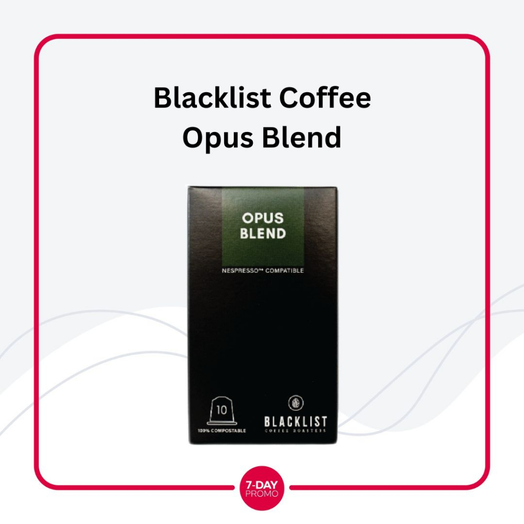 Nespresso Blacklist Coffee Roaster Pods Opus Blend