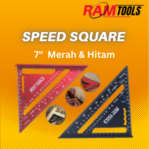 

Penggaris Segitiga 7 inch - Speed Square WoodWorking 2 Varian
