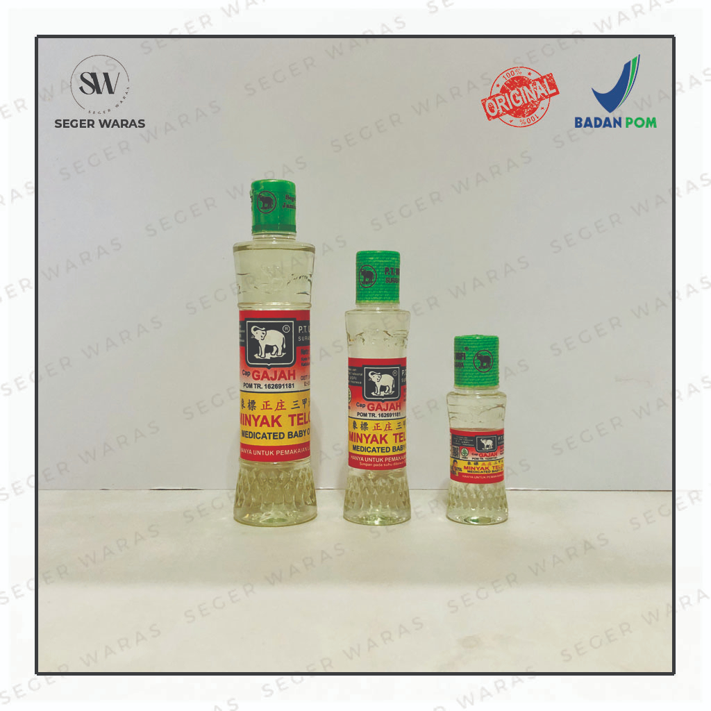Minyak Telon Cap Gajah (15ml, 30ml, 60ml, 120ml) minyak bayi