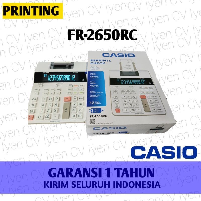 

kalkulator Printing Casio FR-2650RC / Casio FR 2650RC / casio fr 2650rc / kalkulator casio print
