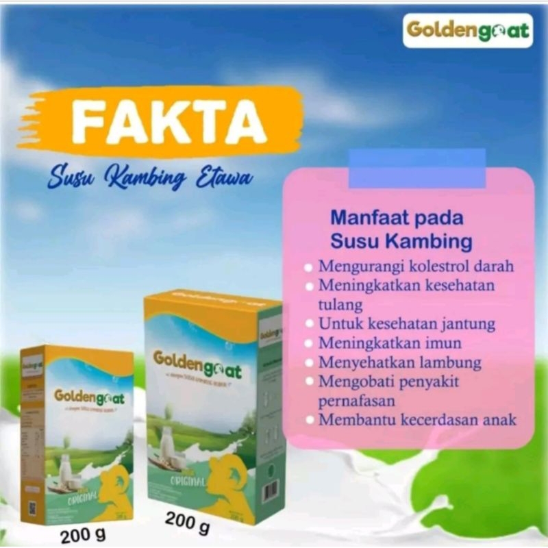 Golden Goat Susu Kambing Etawa Original 200gr