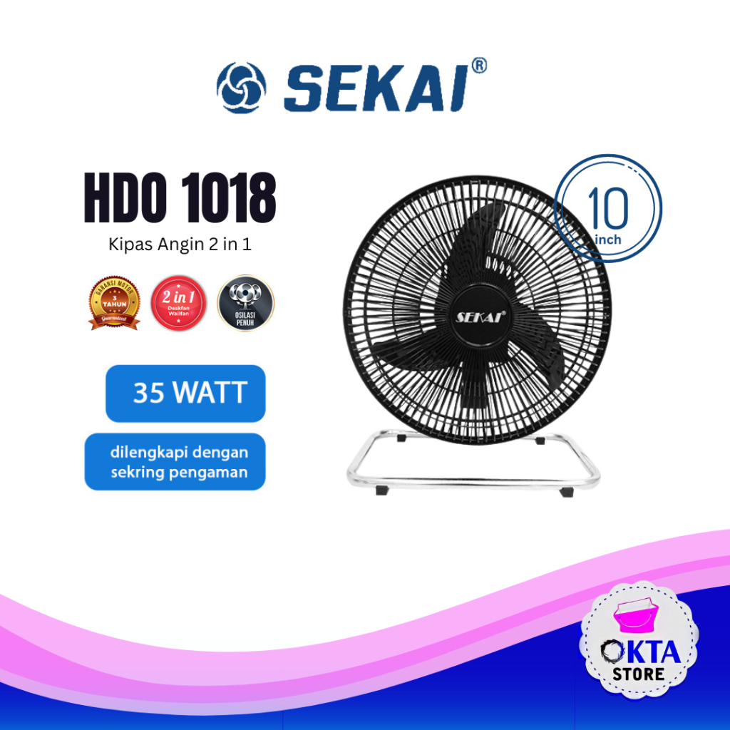 Sekai Kipas angin high velocity HDO 10inch 1018 S
