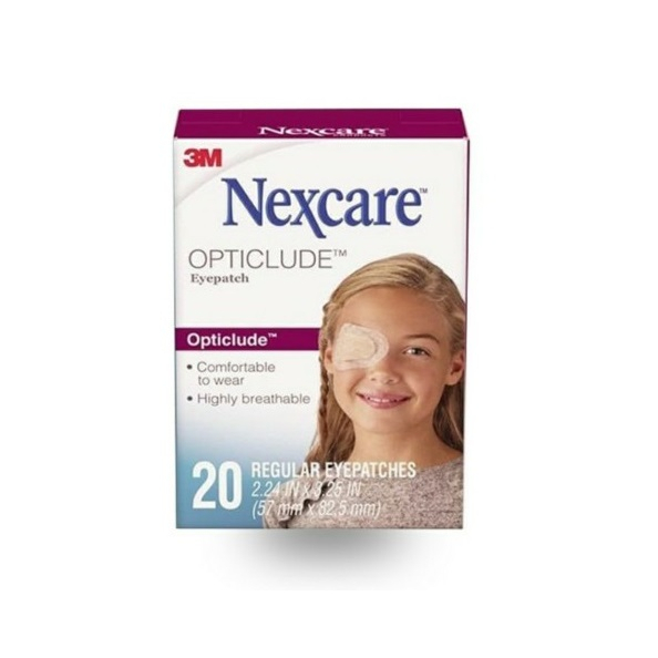 3M Nexcare Opticlude Orthoptic Eye Patch Regular Isi 20 / Penutup Plester Mata / Plester Iritasi Pen