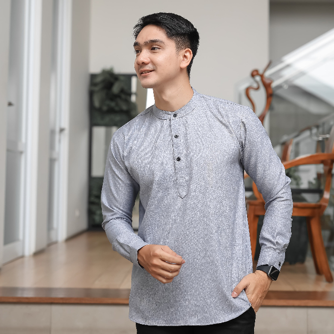 Baju Muslim Koko Qurta Lengan Panjang Slimfit