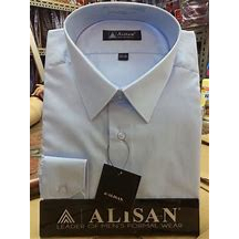 KEMEJA ALISAN POLOS PUTIH LENGAN PANJANG