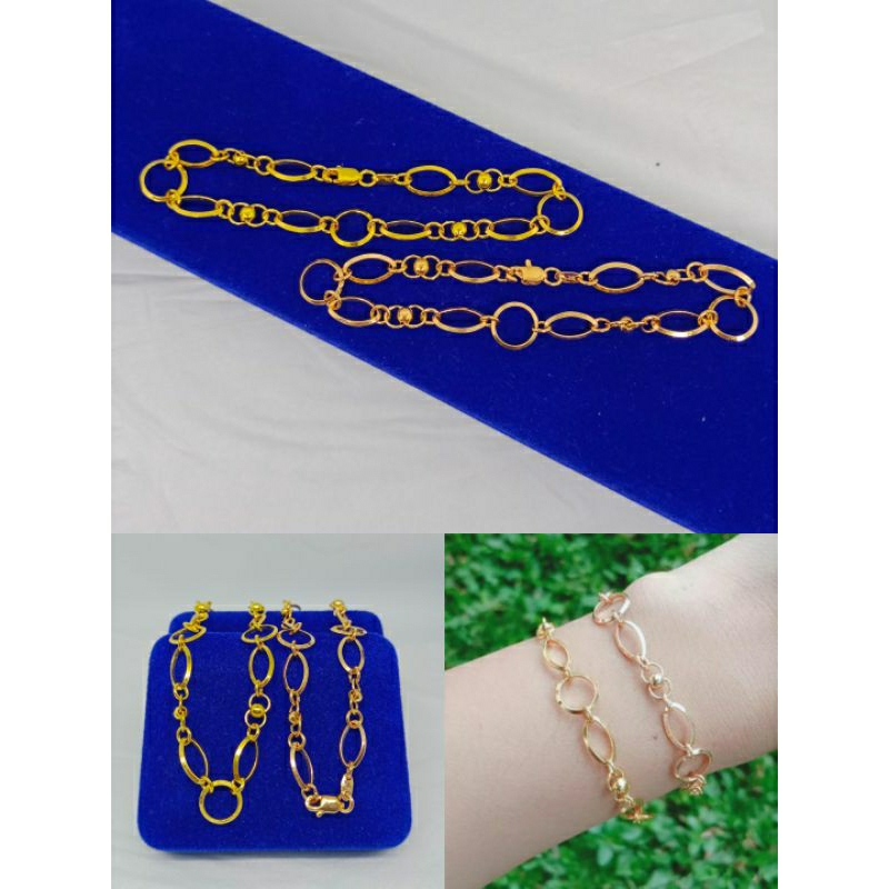 gelang tangan rantai hollo ovall vensy/perak asli silver 925 lapis emas/perhiasan fashion wanita terbaru