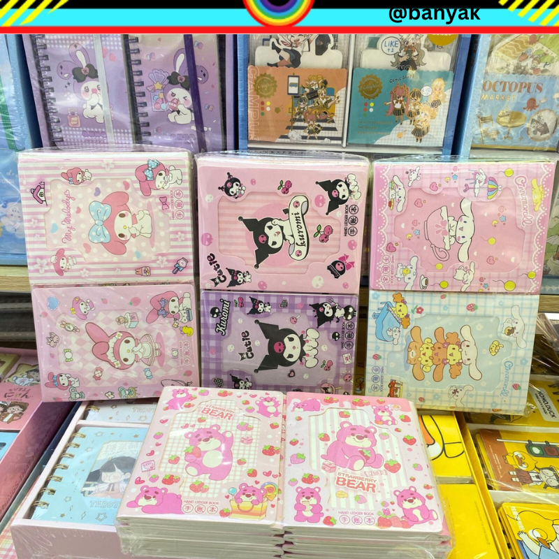 MINI NOTEBOOK SANRIO ATS ALAT TULIS SEKOLAH BUKU CATATAN SANRIO MEMO SANRIO STRAWBERRY BEAR KUROMI MINI BOOK BUKU MEMO KECIL CINAMORROL MINI DIARY SANRIO @banyak