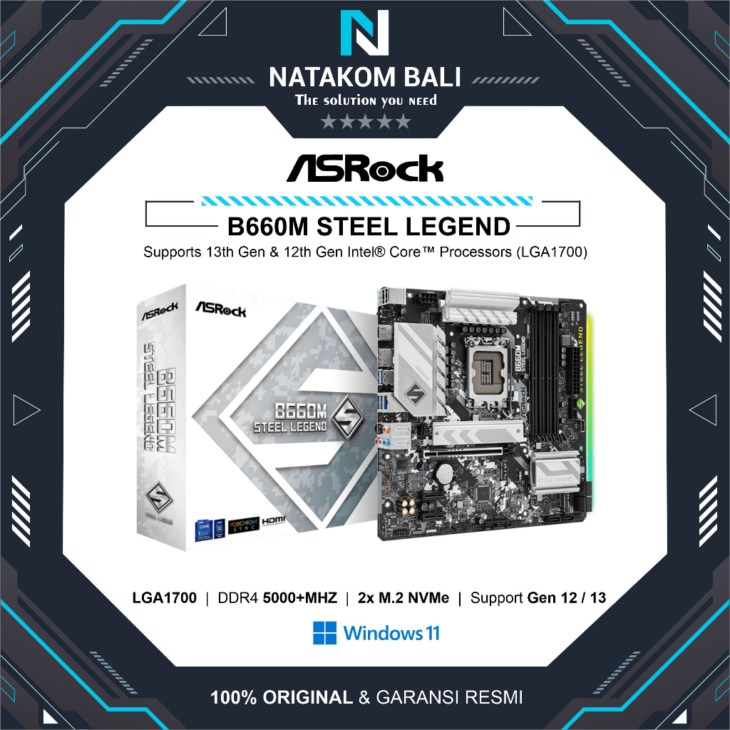 MOTHERBOARD ASROCK B660M STEEL LEGEND