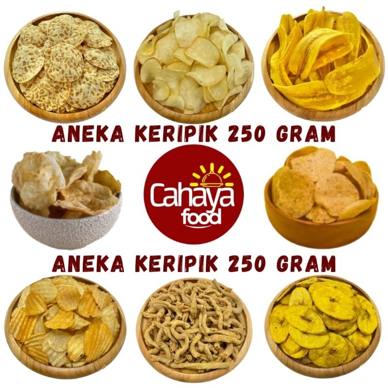 

[CAHAYAFOOD] 250gr Aneka Keripik Camilan Snack Kiloan