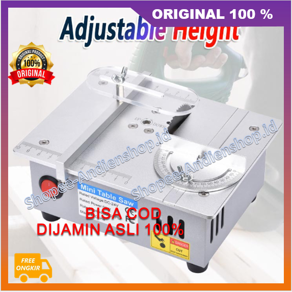 Mesin Gergaji Mini Table Saw Mini Portable / Meja Mesin Potong Besi Pipa Mini Serbaguna 100% ASLI