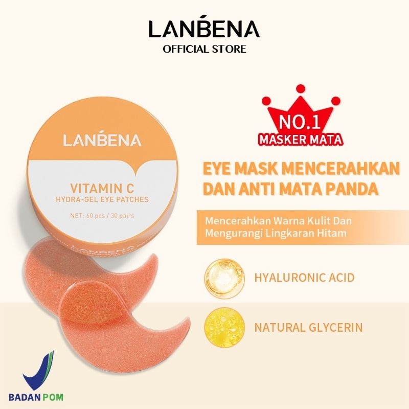 LANBENA Vitamin C Eye Mask Masker Mata Panda Glowing Kolagen Skincare