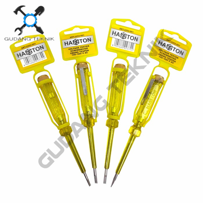 Obeng Tespen Listrik 2252-001 HASSTON PROHEX / Tes Pen Testpen Test Pen Listrik Tester Arus Listrik AC 2252 001 HASSTON