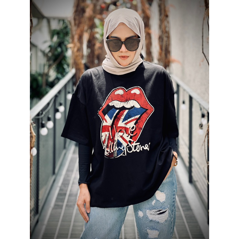 VAMEL KAOS OVERSIZE KATUN PREMIUM TANGAN PENDEK BASIC OVERSIZED TSHIRT