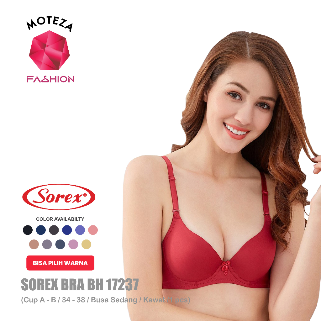 Sorex Bra Wanita - BH 17237 Busa Tipis Cup A-B / Kawat - Super Soft Kait 2